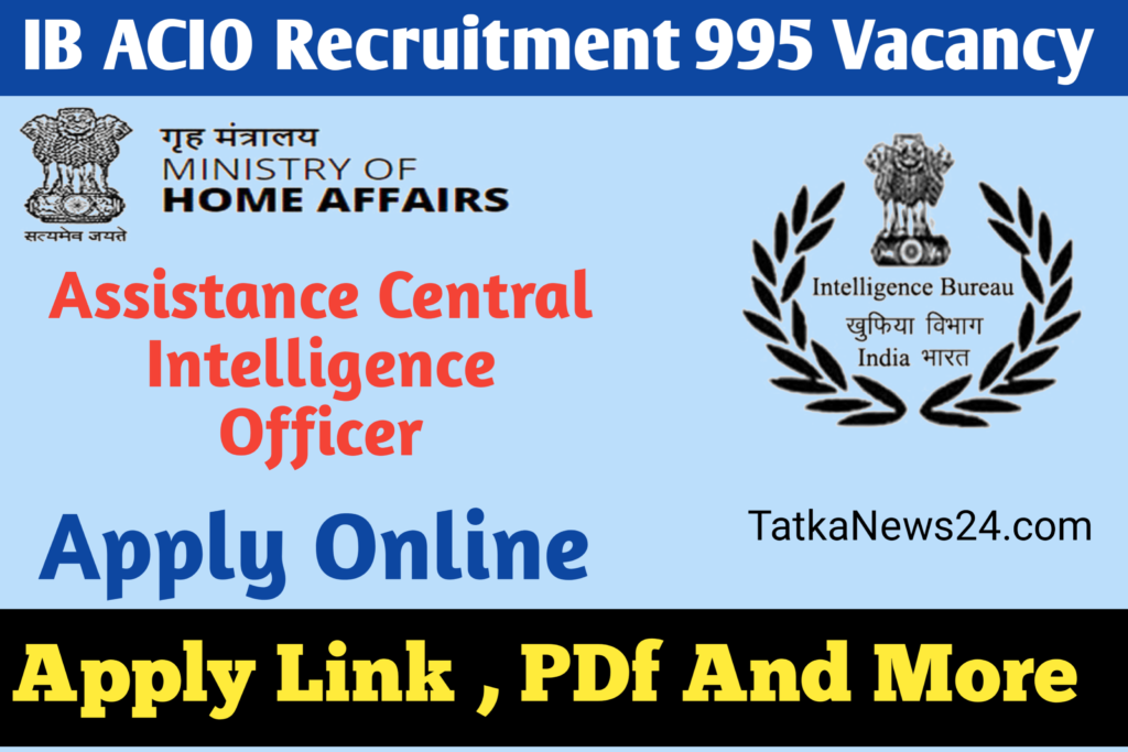 IB ACIO Recruitment 2023