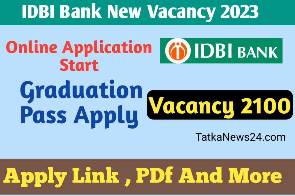 IDBI Bank Recruitment 2023