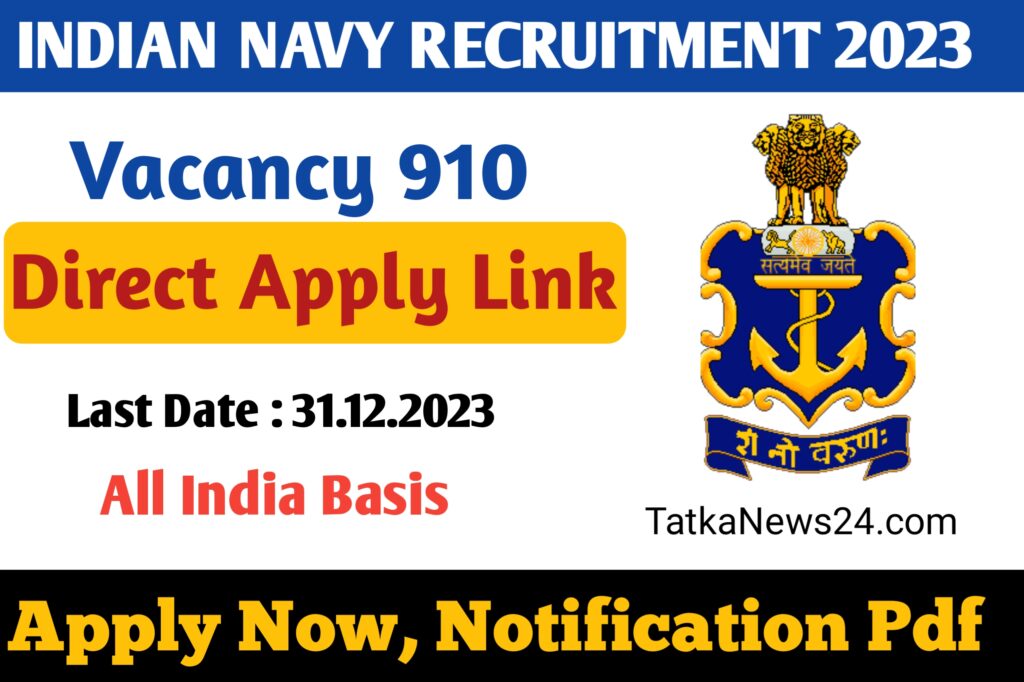 Indian Navy Recruitment 2023 tatkanews24.com